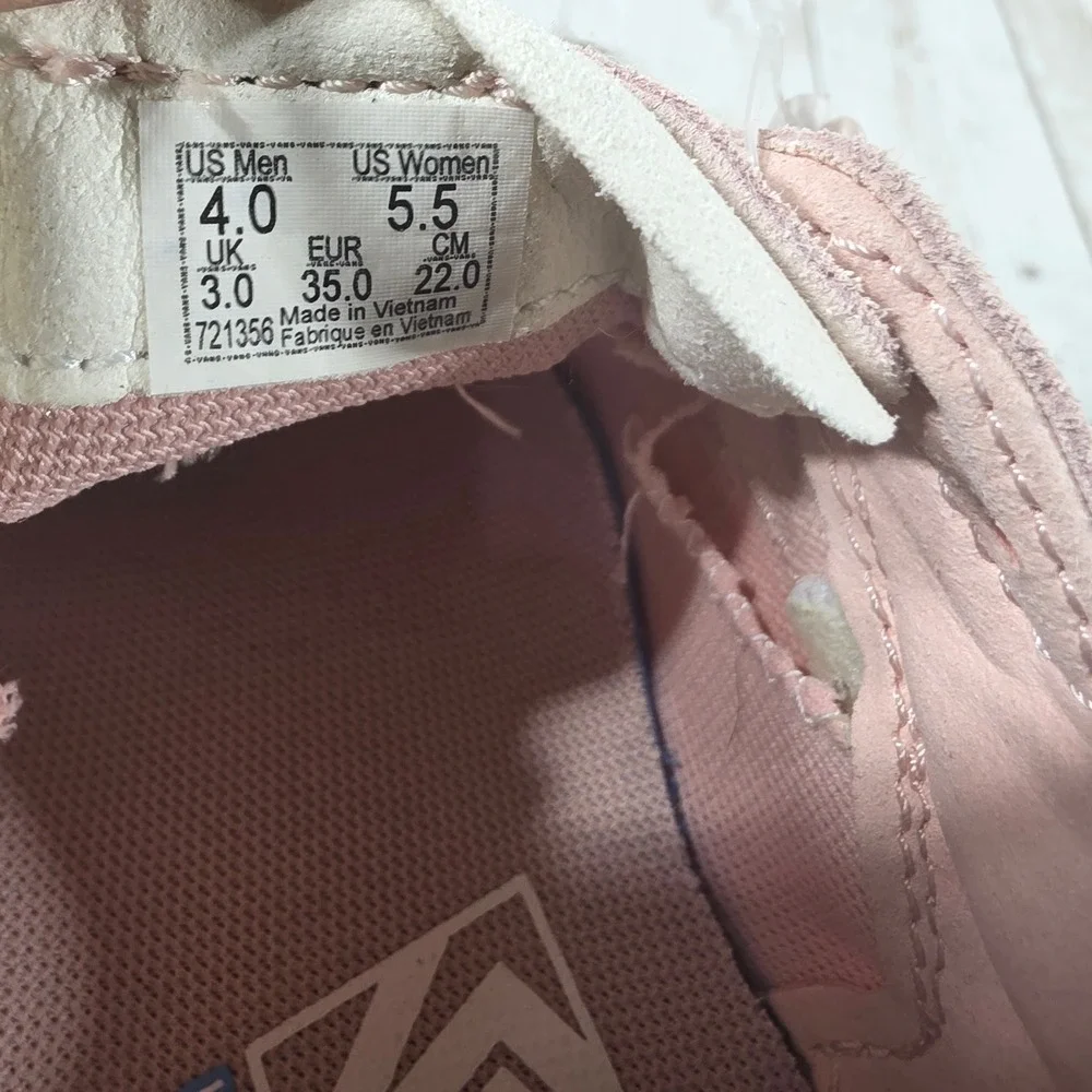 Vans UltraRange EXO Pink Green Geometric Suede Canvas Sneakers Womens 5.5 721356